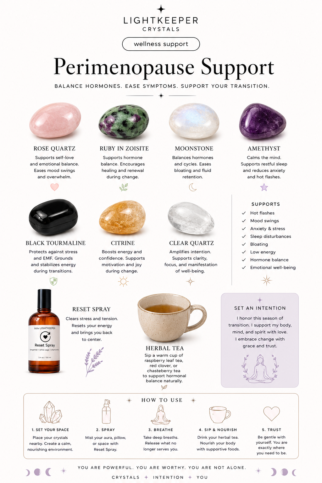 Yes, You Can Use Crystals for Perimenopause and Menopause Symptoms