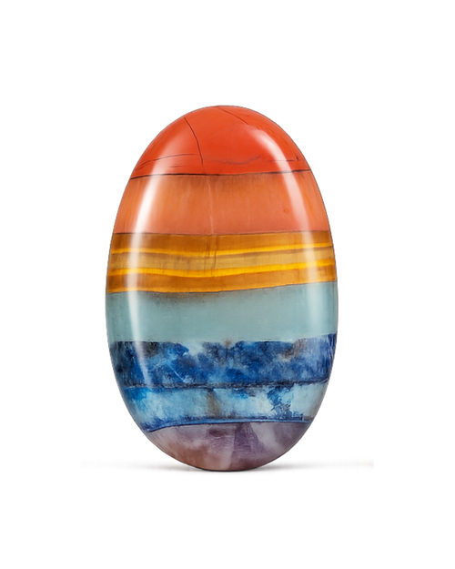 Seven Chakra Worry Stone