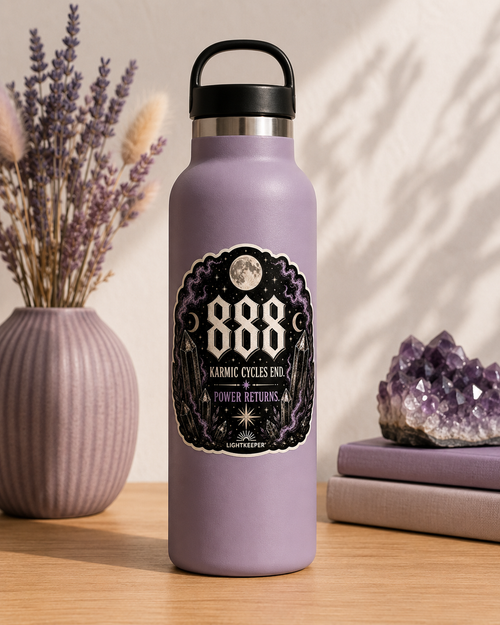 888 Sticker- Karmic Cycles End. Power Returns.