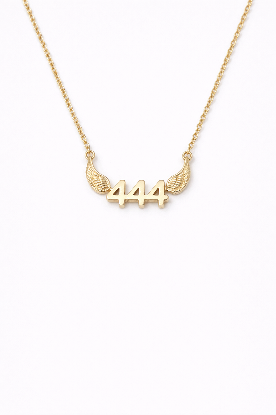 444 Angel Number Necklace – Protection + Divine Support