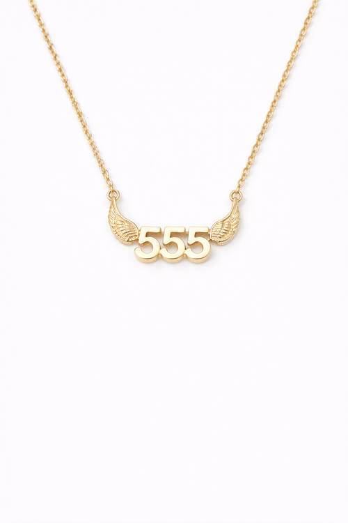 555 Angel Number Necklace – Change + Growth