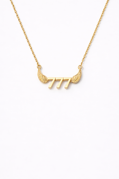 777 Angel Number Necklace – Spiritual Awakening