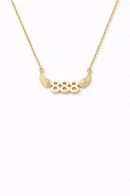 888 Angel Number Necklace – Abundance
