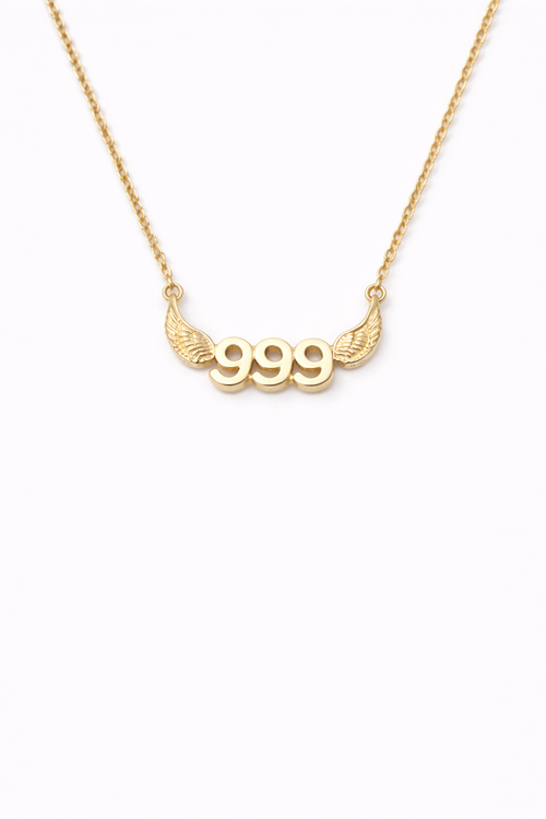 999 Angel Number Necklace – New Beginnings + Release
