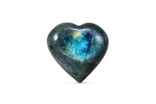 Labradorite Heart