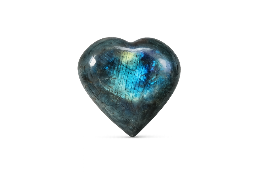 Labradorite Heart