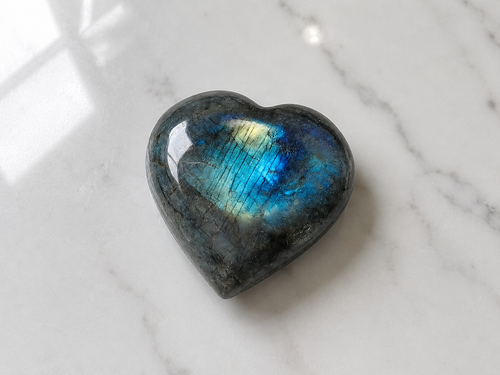 Labradorite Heart