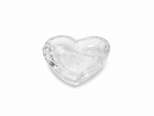 Clear Quartz Heart Dish