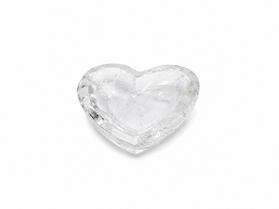 Clear Quartz Heart Dish