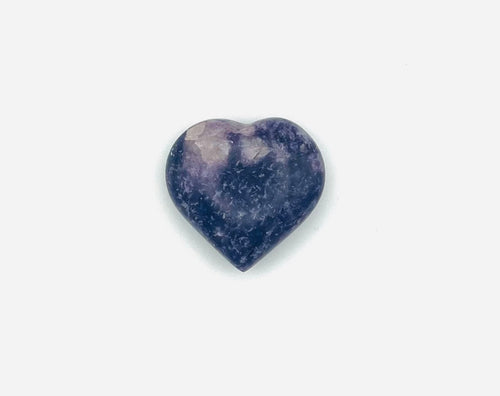Lepidolite Carved Heart- Anxiety Busting