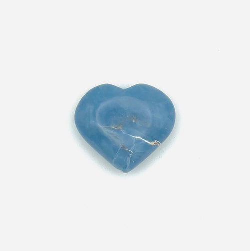 Angelite Carved Heart- Divine Connection