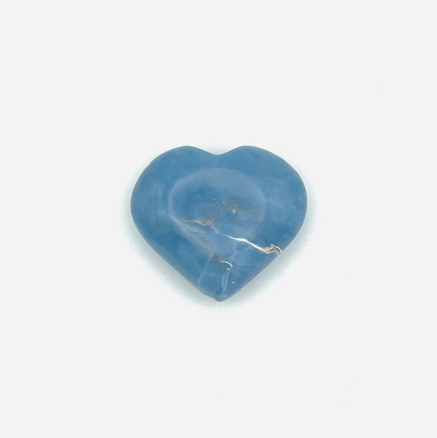 Angelite Carved Heart- Divine Connection