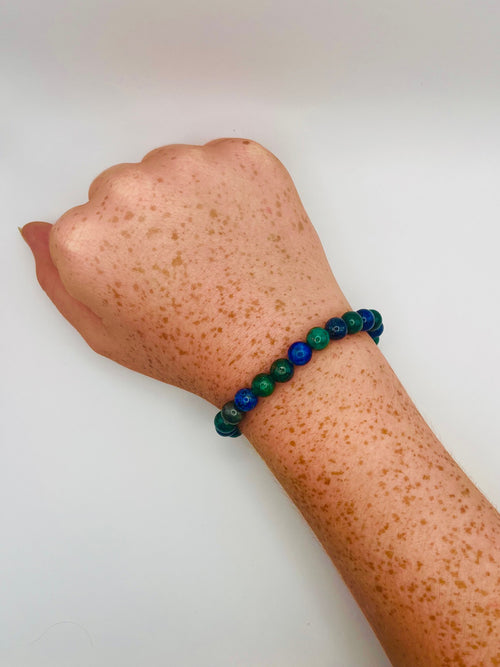 Malachite + Lapis Lazuli Bracelet- Transformation + Wisdom