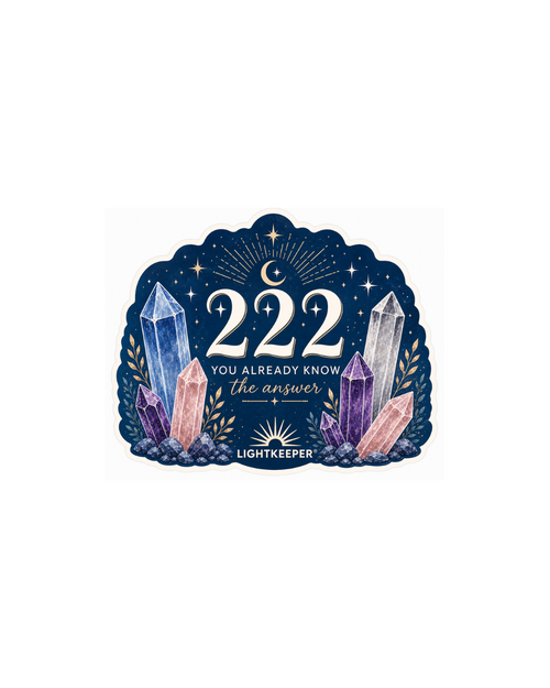 222 Sticker — Trusting Yourself, No Second-Guessing