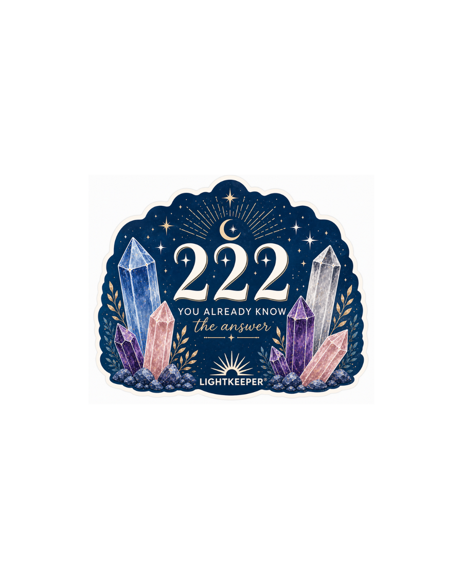 222 Sticker — Trusting Yourself, No Second-Guessing