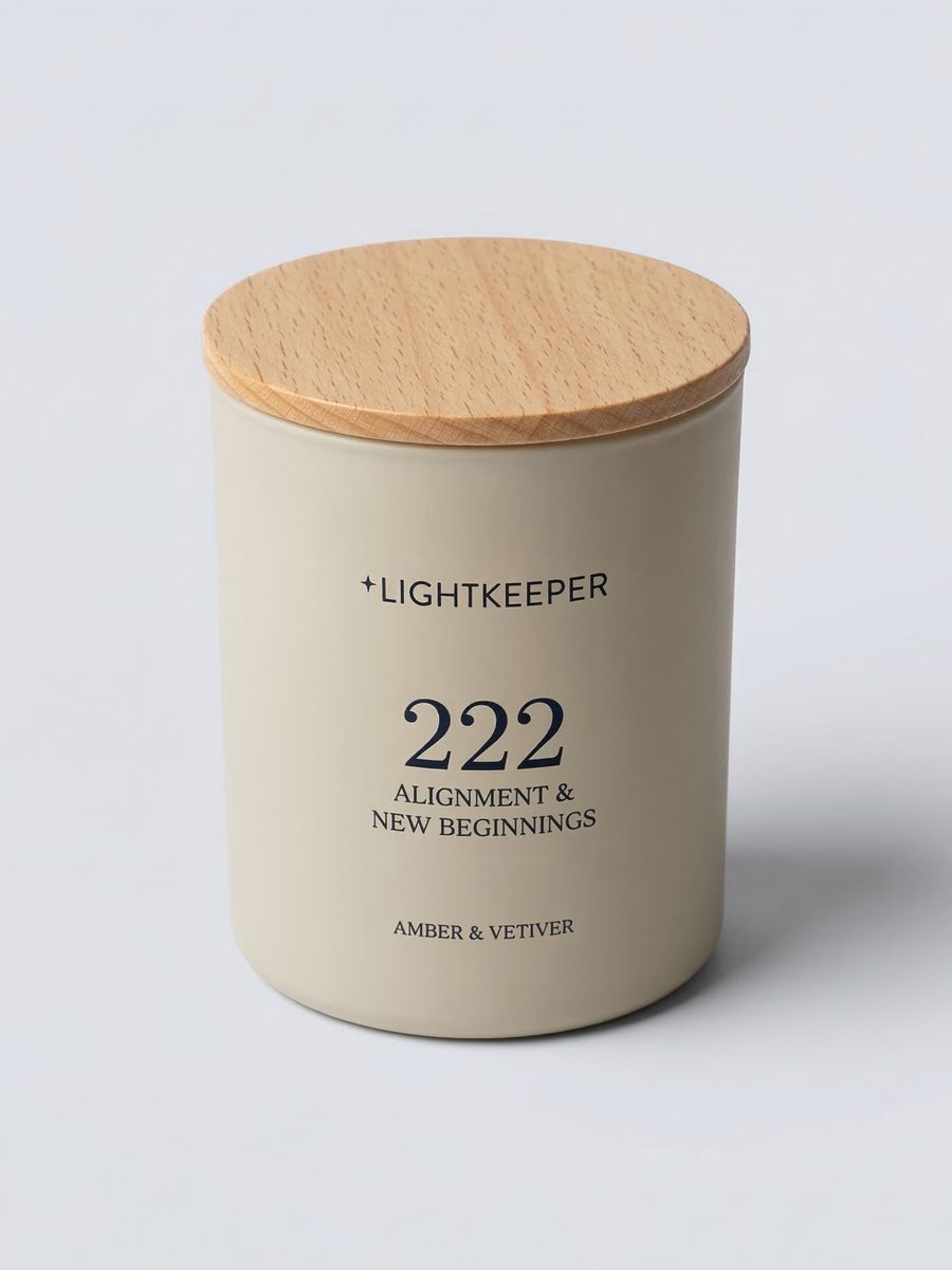 222 'Alignment + New Beginnings'- Amber + Vetiver