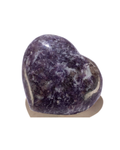 Lepidolite Carved Heart- Anxiety Busting