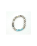 Moonstone & Aquamarine Bracelet- Calming Flow