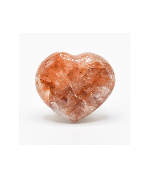Red Hematoid Quartz Heart- Strength & Energy