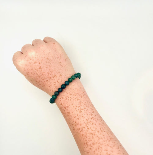 Green Moss Agate Bracelet- Grounding