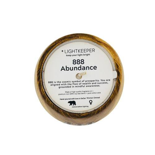 888 Angel Sign Candle – Abundance + Prosperity